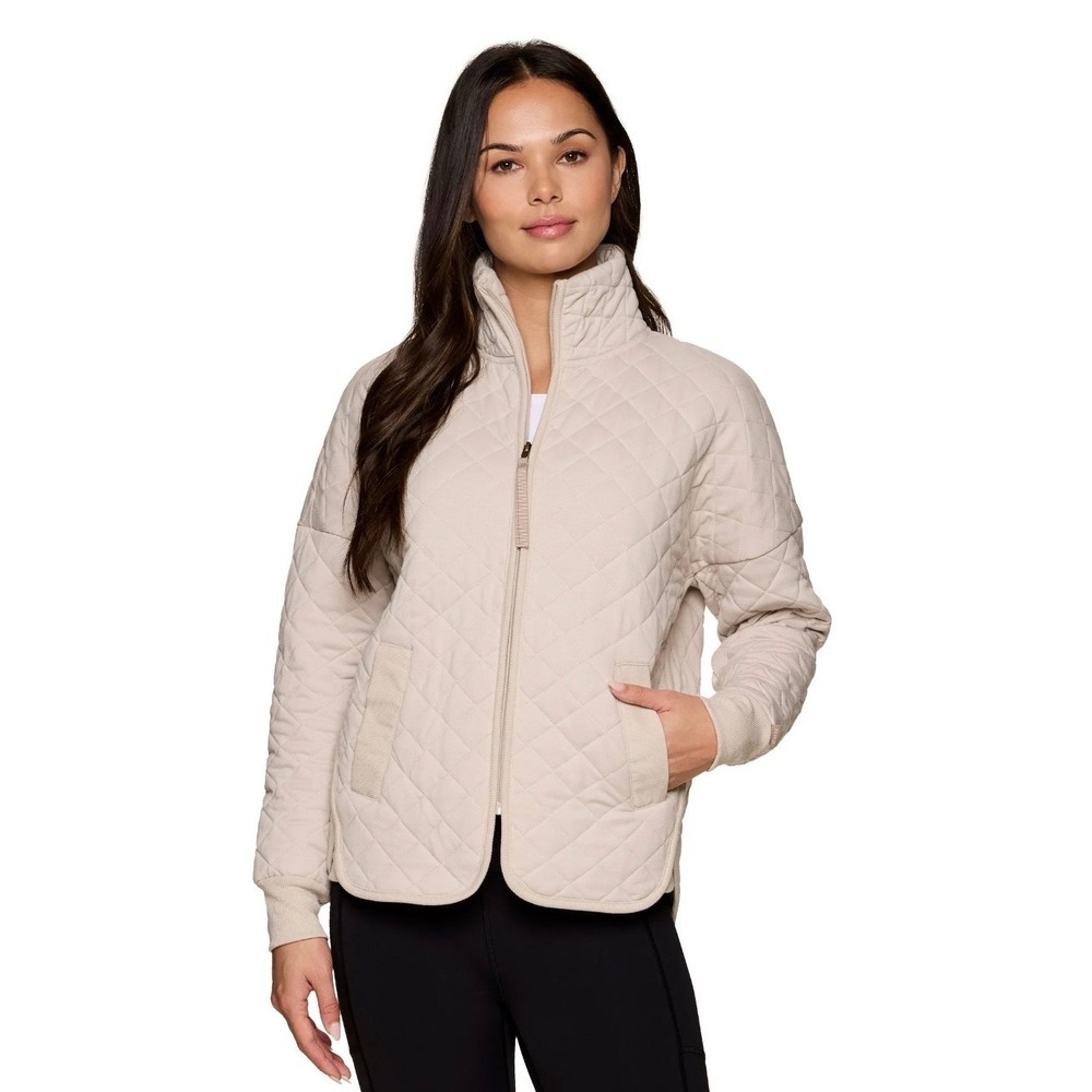Avalanche Womens Beige Quilted Jacket, XS
